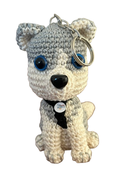 Llavero Premium Lobito Blanco