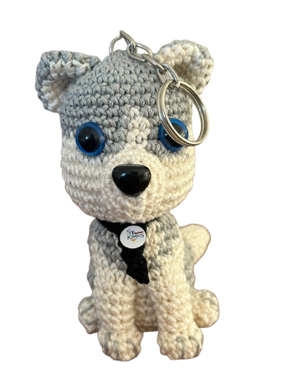 Llavero Premium Lobito Blanco